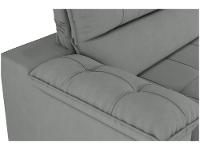 Sofá 4 Lugares Reclinável Suede Veludo Everest Flexforma Estofados - 6