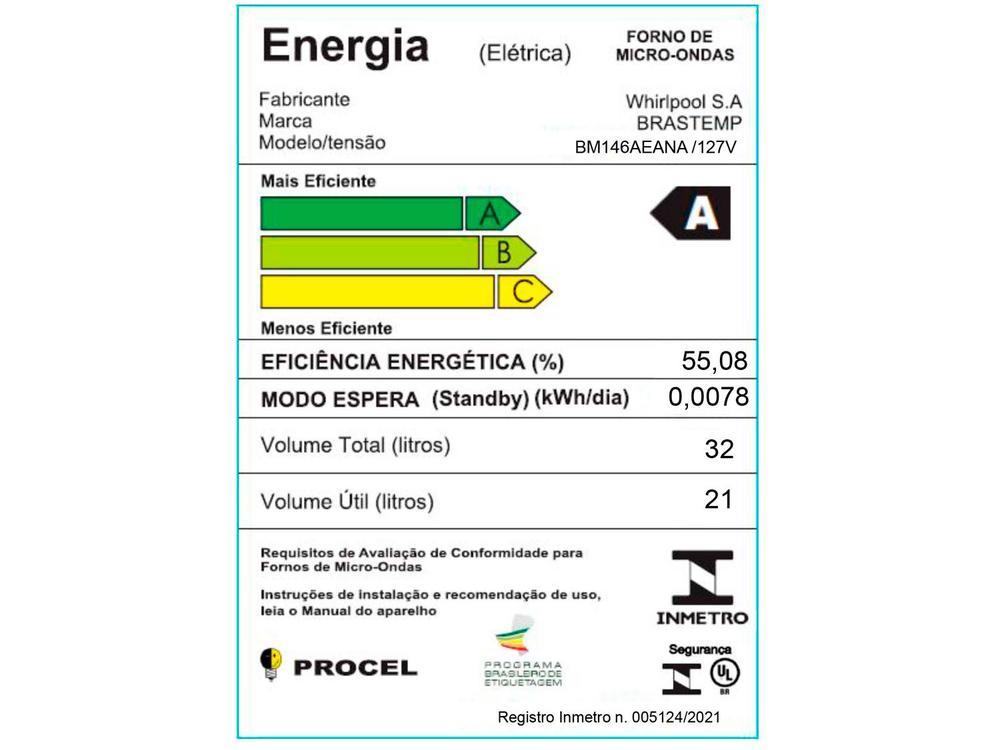 Micro-ondas Brastemp 32L de Embutir Preto - 6