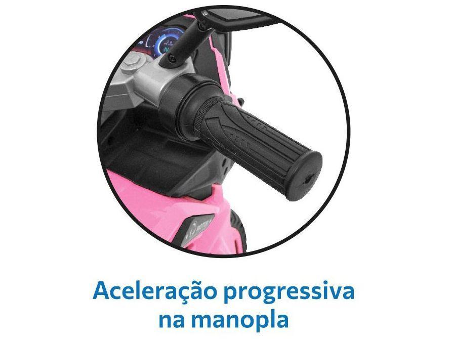 Moto Elétrica Infantil 12V Adventure Bandeirante - 4