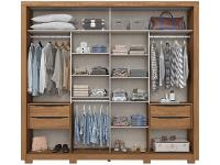 Guarda-roupa Casal com Espelho 2 Portas 4 Gavetas Henn Medelín - 5