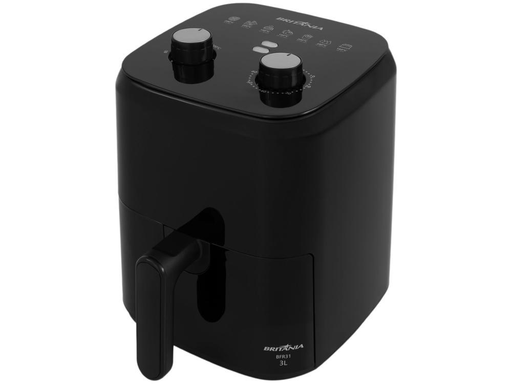 Fritadeira Elétrica sem Óleo/Air Fryer Britânia BFR31 Preto com Timer 3L - 1