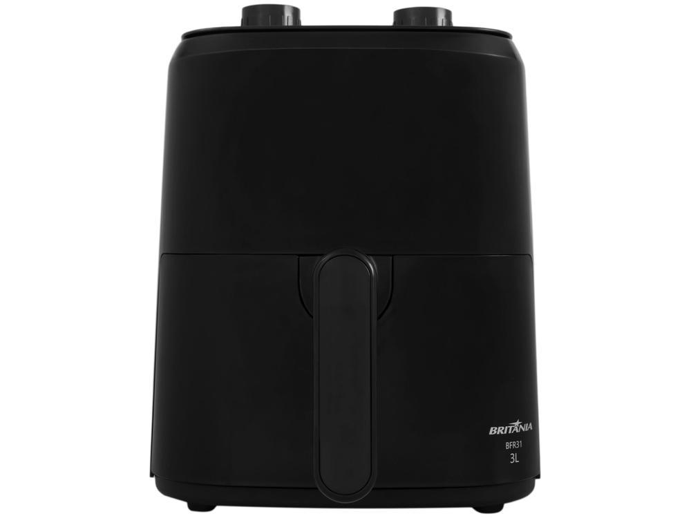Fritadeira Elétrica sem Óleo/Air Fryer Britânia BFR31 Preto com Timer 3L - 3