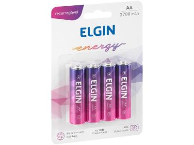 Pilha Recarregável AA Elgin 1,2V