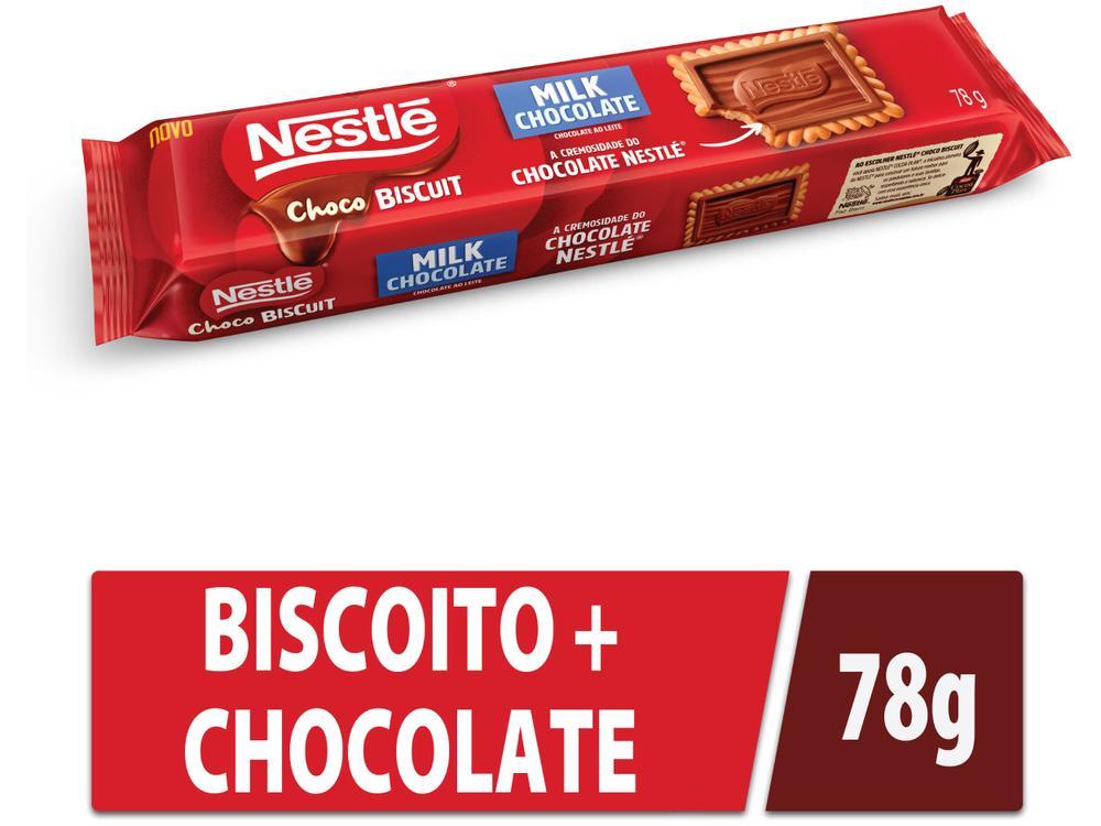Biscoito de Maisena Coberto com Chocolate ao Leite Choco Biscuit Nestlé 78g - 2