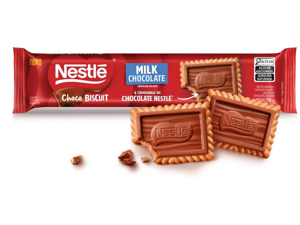 Biscoito de Maisena Coberto com Chocolate ao Leite Choco Biscuit Nestlé 78g - 3