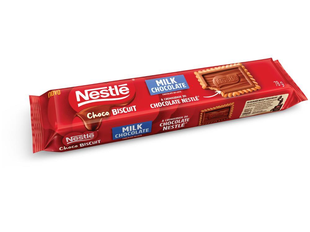 Biscoito de Maisena Coberto com Chocolate ao Leite Choco Biscuit Nestlé 78g - 6