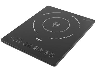 Cooktop 1 Boca Philco Indução Vitrocerâmico Preto