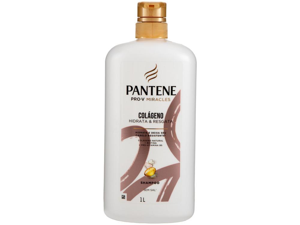 Shampoo de Nutrição Pantene Pro-V Miracles Colágeno Hidrata & Resgata 1L - 1