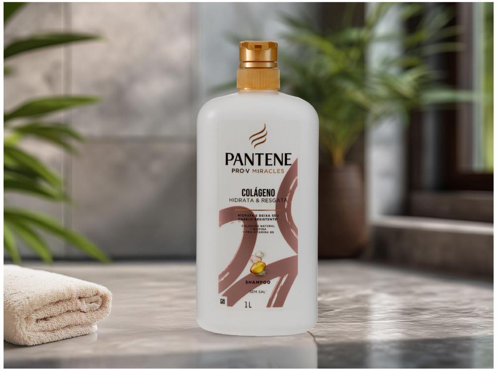 Shampoo de Nutrição Pantene Pro-V Miracles Colágeno Hidrata & Resgata 1L - 2