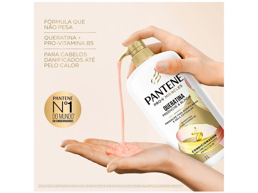 Condicionador Pantene Pro-V Miracles Queratina Preenche & Blinda 1L - 3