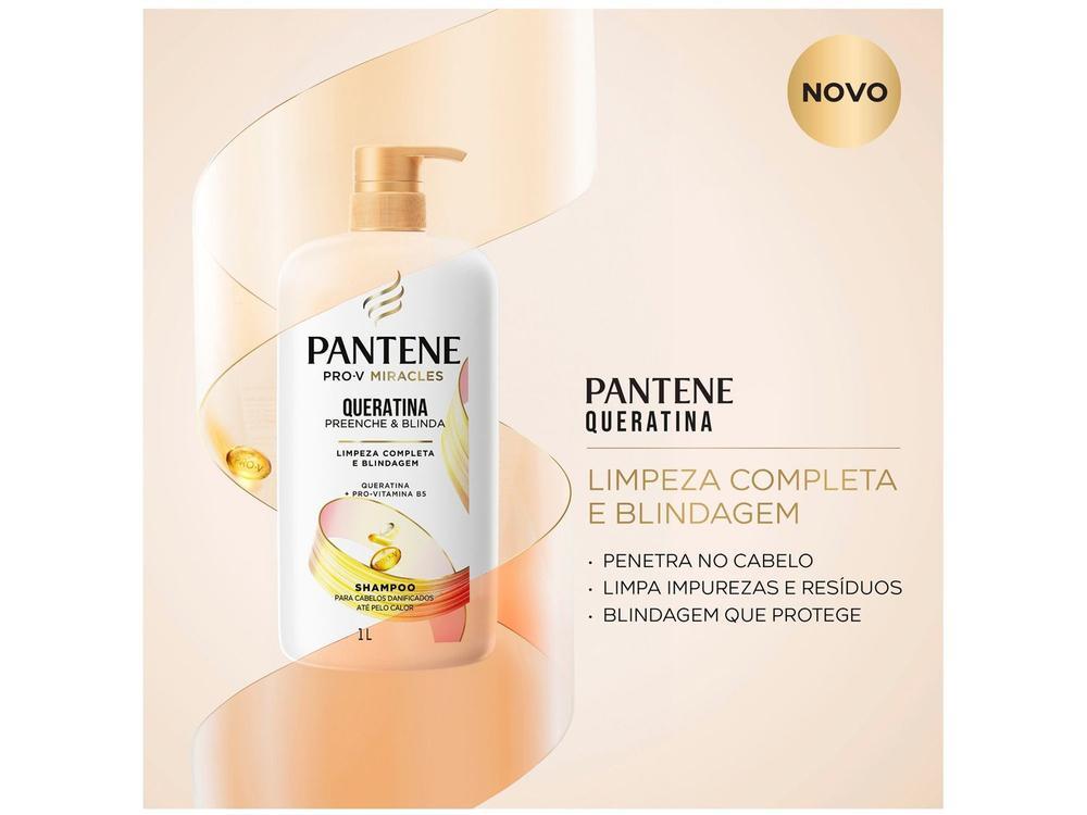 Shampoo Pantene Pro-V Miracles Queratina Preenche & Blinda 1L - 2