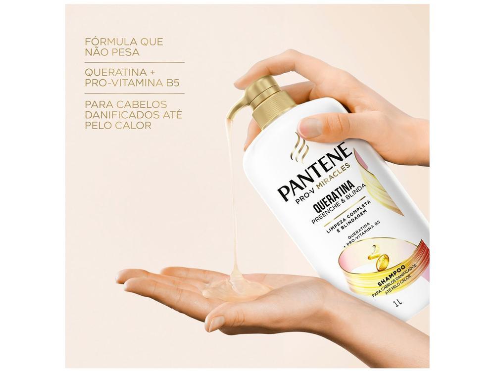 Shampoo Pantene Pro-V Miracles Queratina Preenche & Blinda 1L - 3