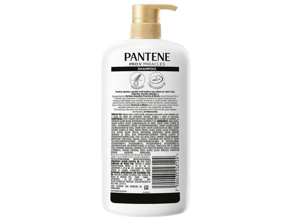 Shampoo Pantene Pro-V Miracles Queratina Preenche & Blinda 1L - 5