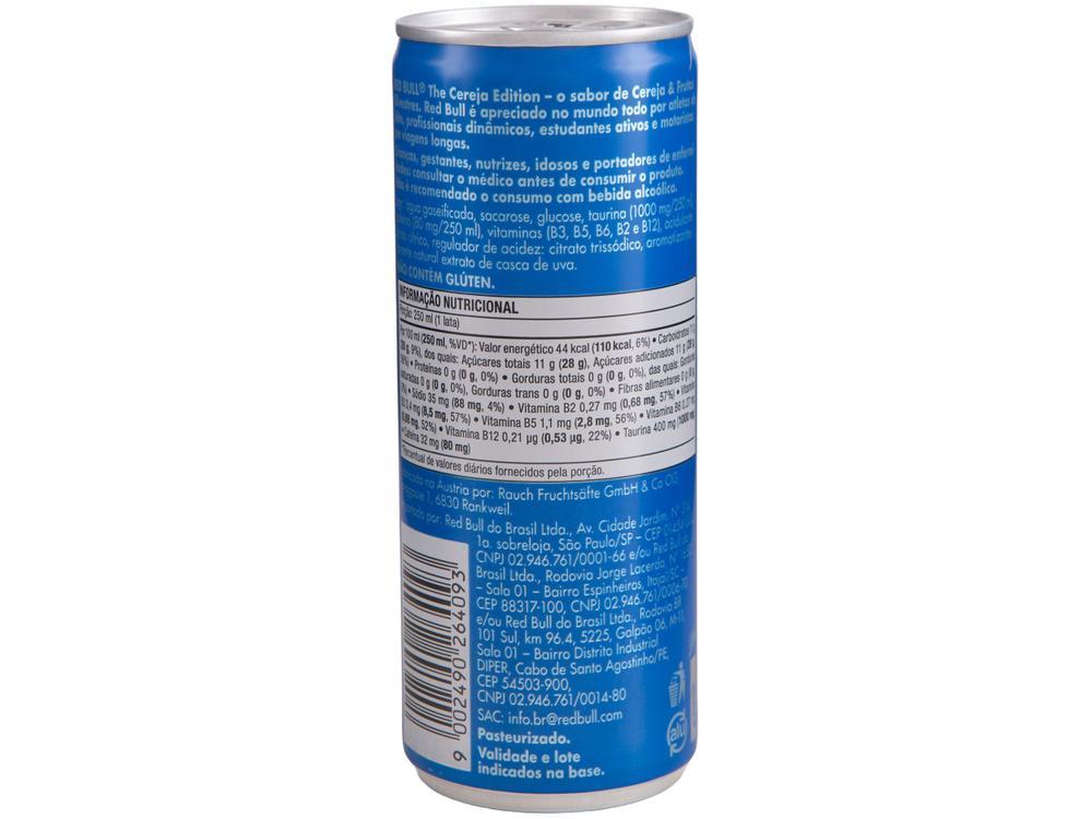 Bebida Energética Red Bull Cere e Frutas Silvestres 250ml 4 Unidades - 8