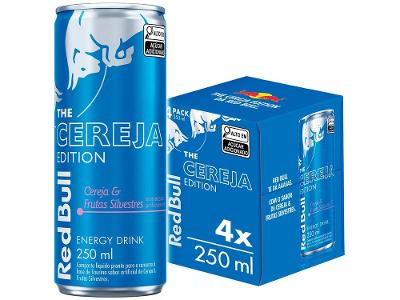 Bebida Energética Red Bull Cere e Frutas Silvestres 250ml 4 Unidades