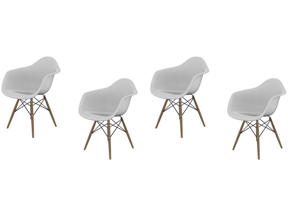 Jogo de Cadeiras de Polipropileno Empório Tiffany Eames Arm 4 Peças - 1
