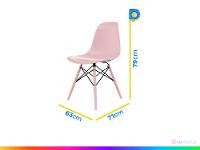 Jogo de Cadeira de Polipropileno Empório Tiffany Eames DSW-INJ 4 Peças - 6