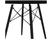 Mesa de Jantar 5 Cadeiras Redonda Preta  - 8