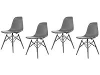 Jogo de Cadeiras de Polipropileno Empório Tiffany Design Eames 4 Unidades - 1