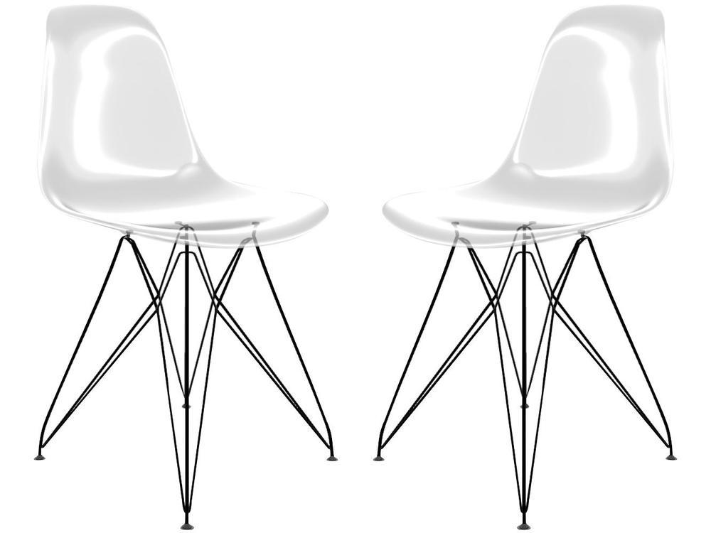 Jogo de Cadeiras de Policarbonato Empório Tiffany Eames 2 Peças - 1