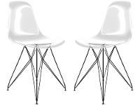 Jogo de Cadeiras de Policarbonato Empório Tiffany Eames 2 Peças - 1