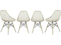 Jogo de Cadeiras de Polipropileno Empório Tiffany 4 Peças - 1