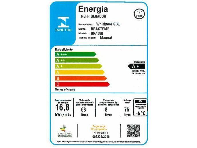 Frigobar Brastemp 76L Marsala - 7