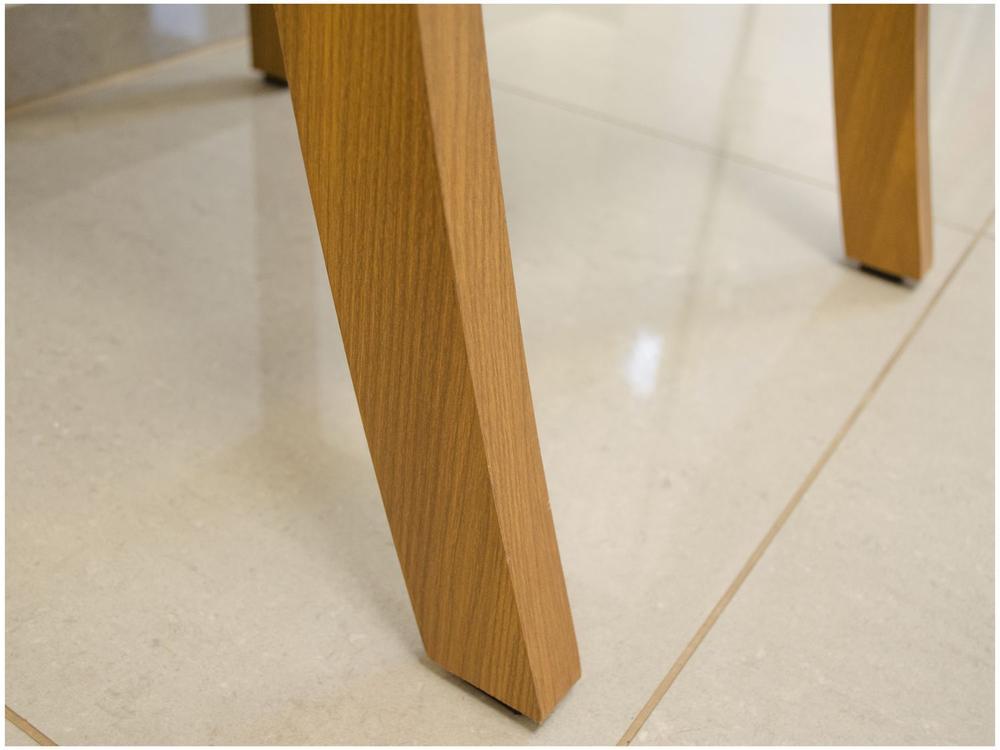 Mesa de Jantar 6 Lugares Retangular Tampo de Vidro - 7