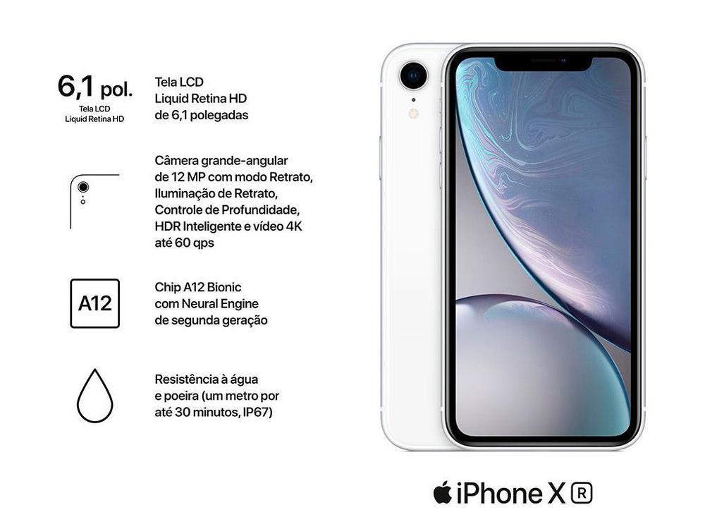 iPhone XR Apple 128GB Branco 6,1” 12MP iOS - 7