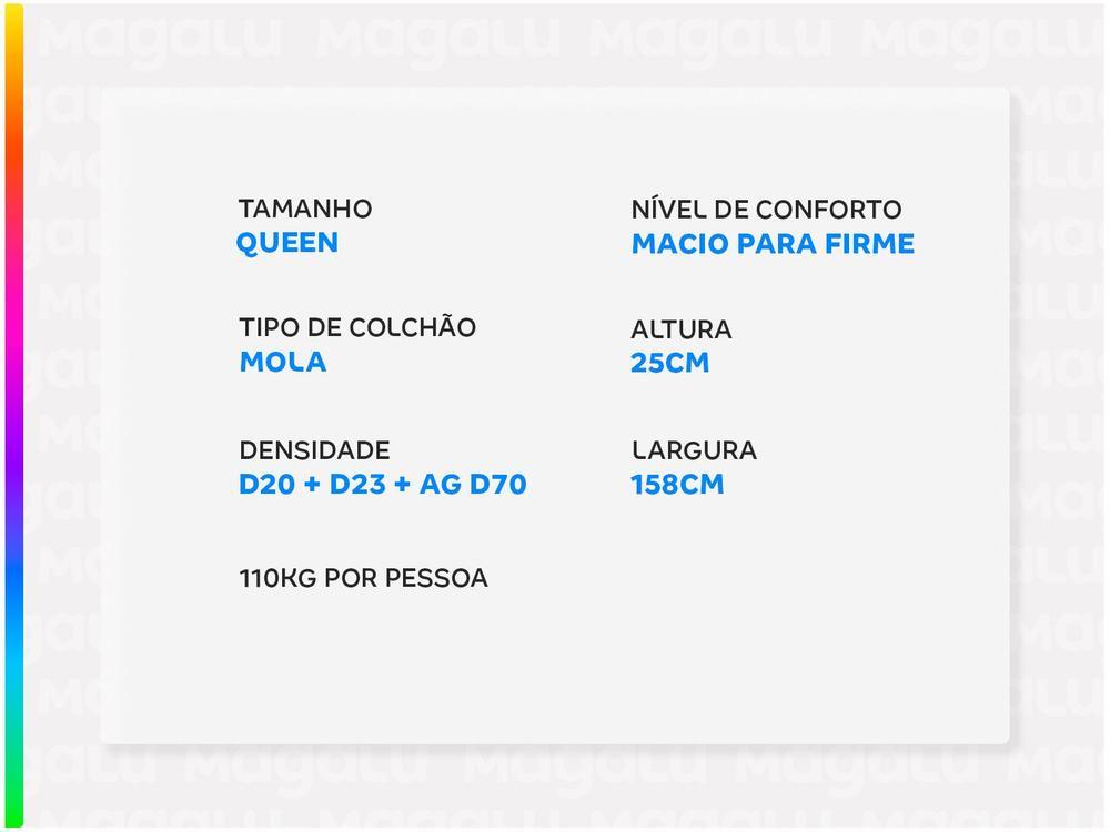 Colchão Queen Size Castor Mola Pocket - 3