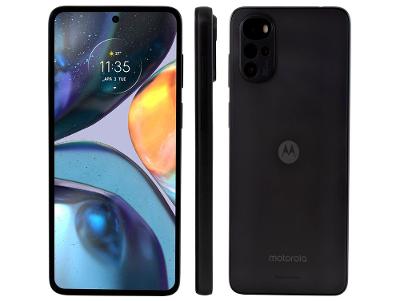 Smartphone Motorola Moto G22 128GB Preto 4G 4GB RAM Tela 6,5" Câm. Quádrupla + Selfie 16MP