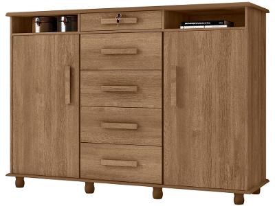 Cômoda Sapateira 2 Portas 5 Gavetas