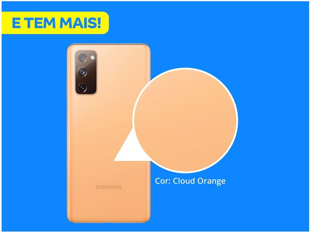 Smartphone Samsung Galaxy S20 FE 128GB Cloud Orange 6GB RAM 6,5" Câm. Tripla + Selfie 32MP Dual Chip - 3