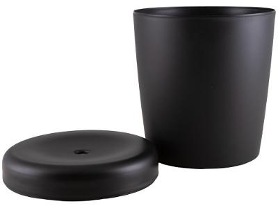 Banco Decorativo Multiuso Cilíndrico Preto Basic Tramontina