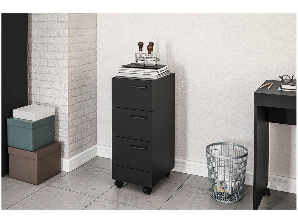 Gaveteiro Escritório 3 Gavetas Politorno - 2