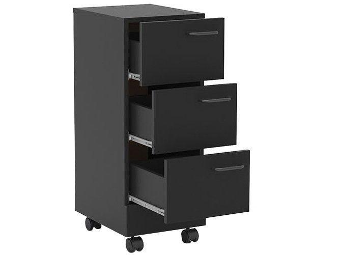 Gaveteiro Escritório 3 Gavetas Politorno - 3