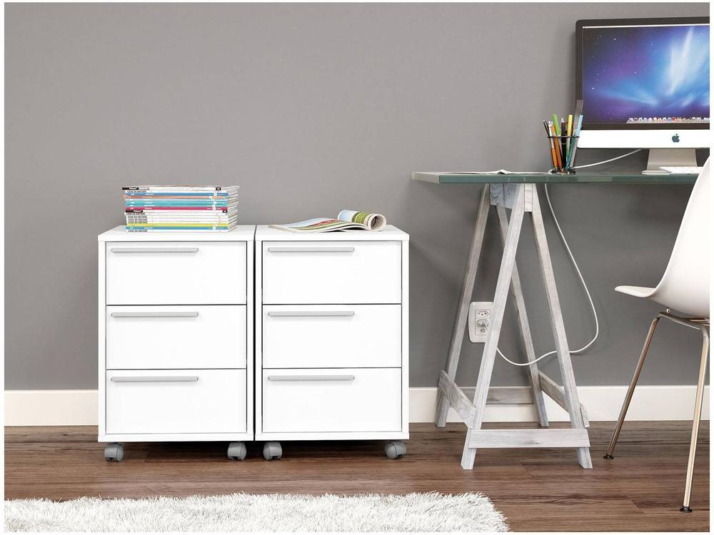 Gaveteiro para Escritório 3 Gavetas Politorno Maia - 3