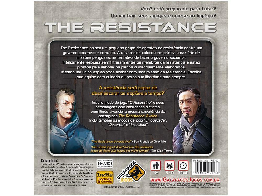 Jogo The Resistance Galápagos 76 Peças  - 3