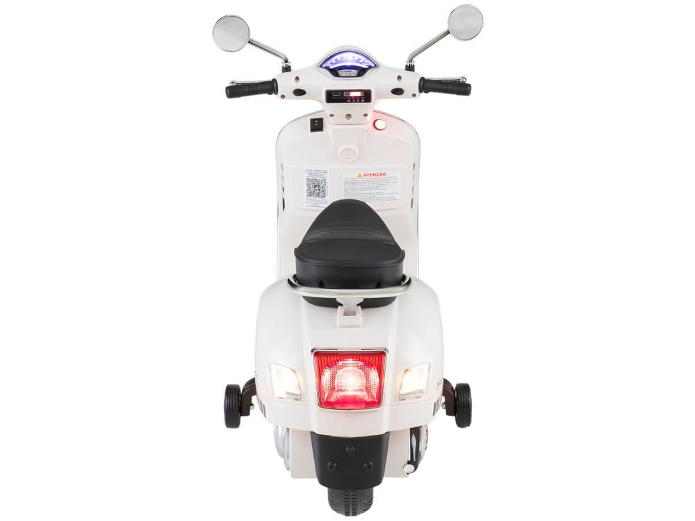 Moto Elétrica Infantil 12V Vespa Bandeirante  - 4