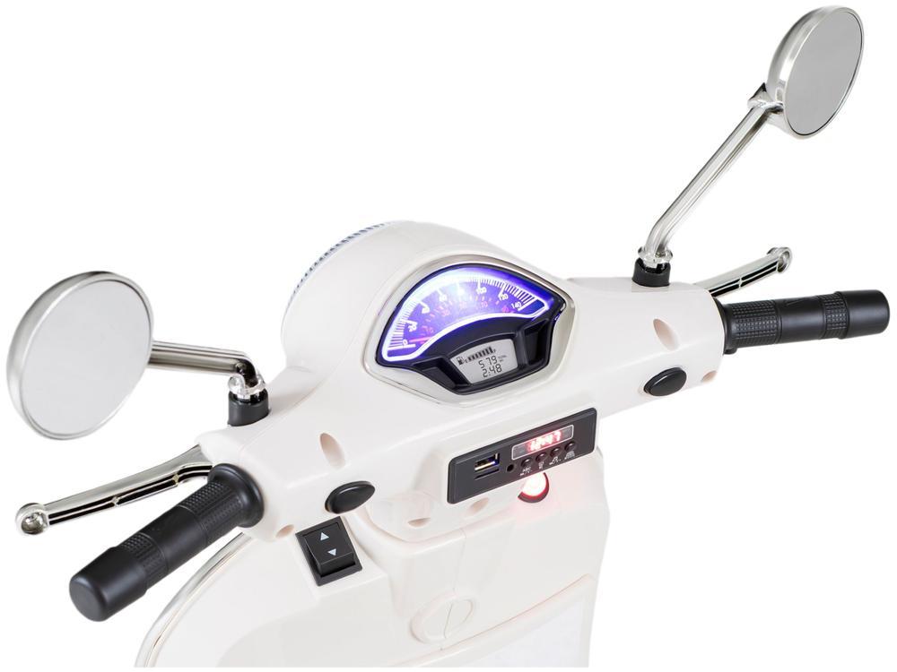 Moto Elétrica Infantil 12V Vespa Bandeirante  - 5