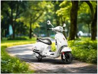 Moto Elétrica Infantil 12V Vespa Bandeirante  - 10