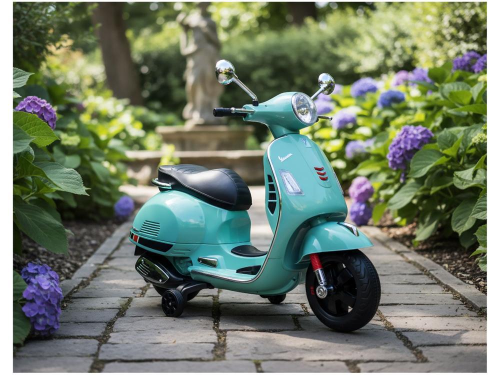 Moto Elétrica Infantil 12V Vespa Bandeirante  - 3