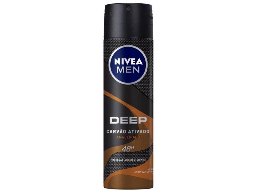 NIVEA MEN Antitranspirante Aerossol Deep Amadeirado MaxxTech 150ml - 10