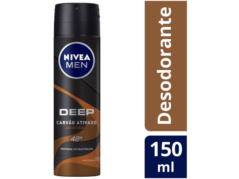 NIVEA MEN Antitranspirante Aerossol Deep Amadeirado MaxxTech 150ml - 11