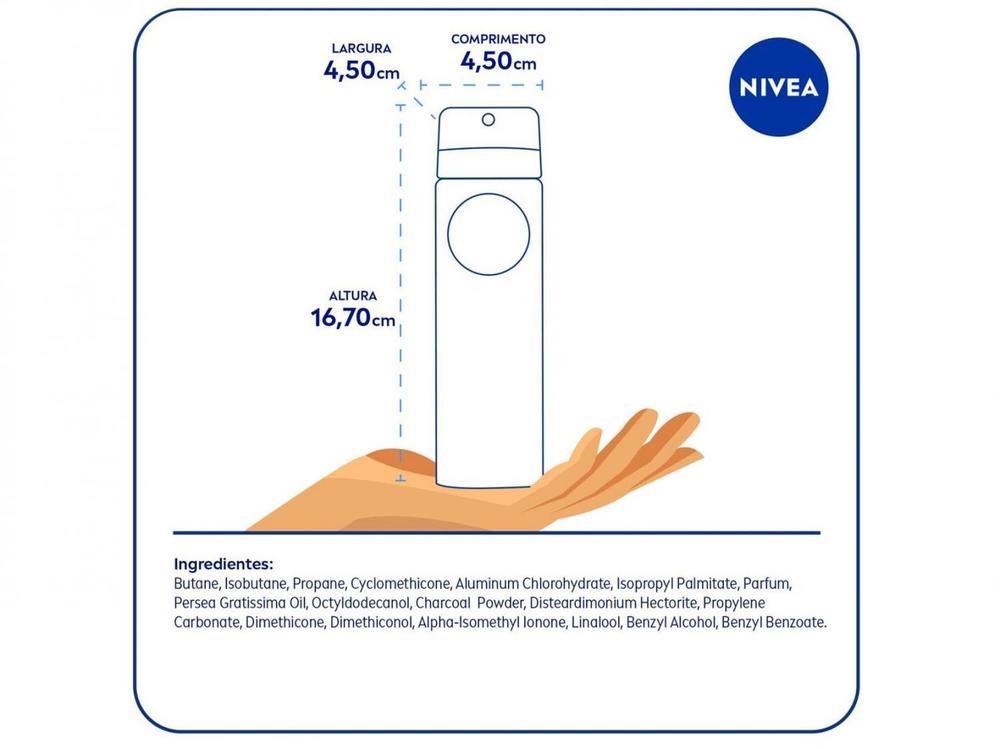 NIVEA MEN Antitranspirante Aerossol Deep Amadeirado MaxxTech 150ml - 18
