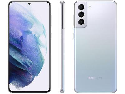 Smartphone Samsung Galaxy S21+ 128GB Prata 5G 8GB RAM Tela 6,7” Câm. Tripla + Selfie 10MP