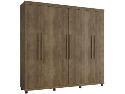 Guarda-roupa Casal 6 Portas 3 Gavetas - Móveis Lanza Genova