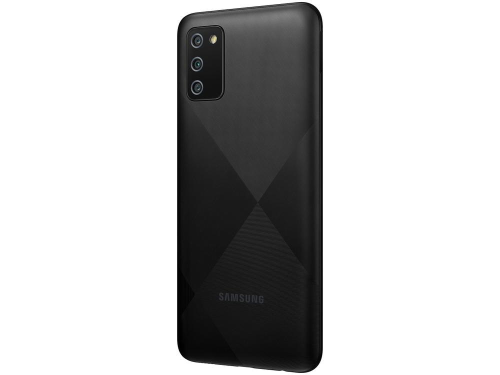 Smartphone Samsung Galaxy A02s 32GB Preto 4G - Octa-Core 3GB RAM 6,5” Câm. Tripla + Selfie 5MP - 8