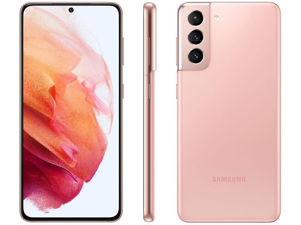 Smartphone Samsung Galaxy S21 128GB Rosa 5G 8GB RAM Tela 6,2” Câm. Tripla + Selfie 10MP - 1