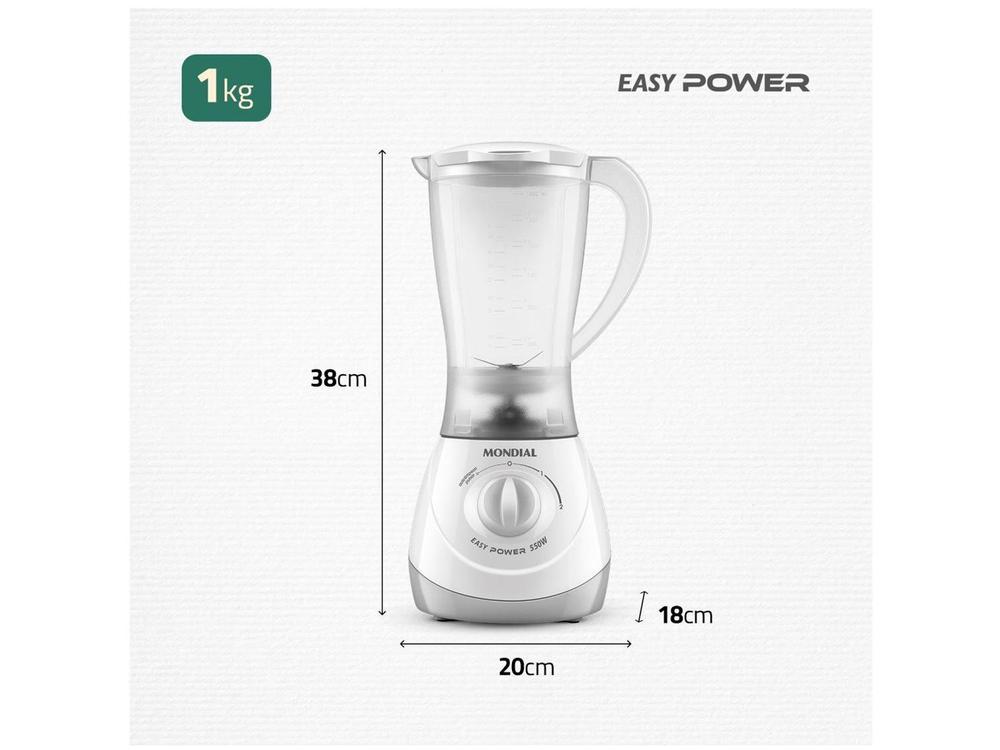 Liquidificador Mondial Easy Power L-550-W - 9